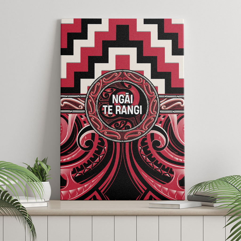 Aotearoa Ngai Te Rangi Canvas Wall Art Maori Iwi Poutama Puhoro Tattoo