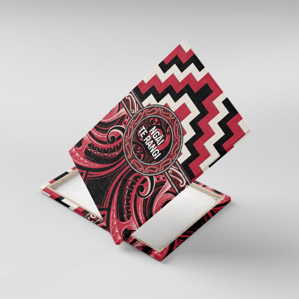 Aotearoa Ngai Te Rangi Canvas Wall Art Maori Iwi Poutama Puhoro Tattoo
