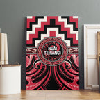 Aotearoa Ngai Te Rangi Canvas Wall Art Maori Iwi Poutama Puhoro Tattoo