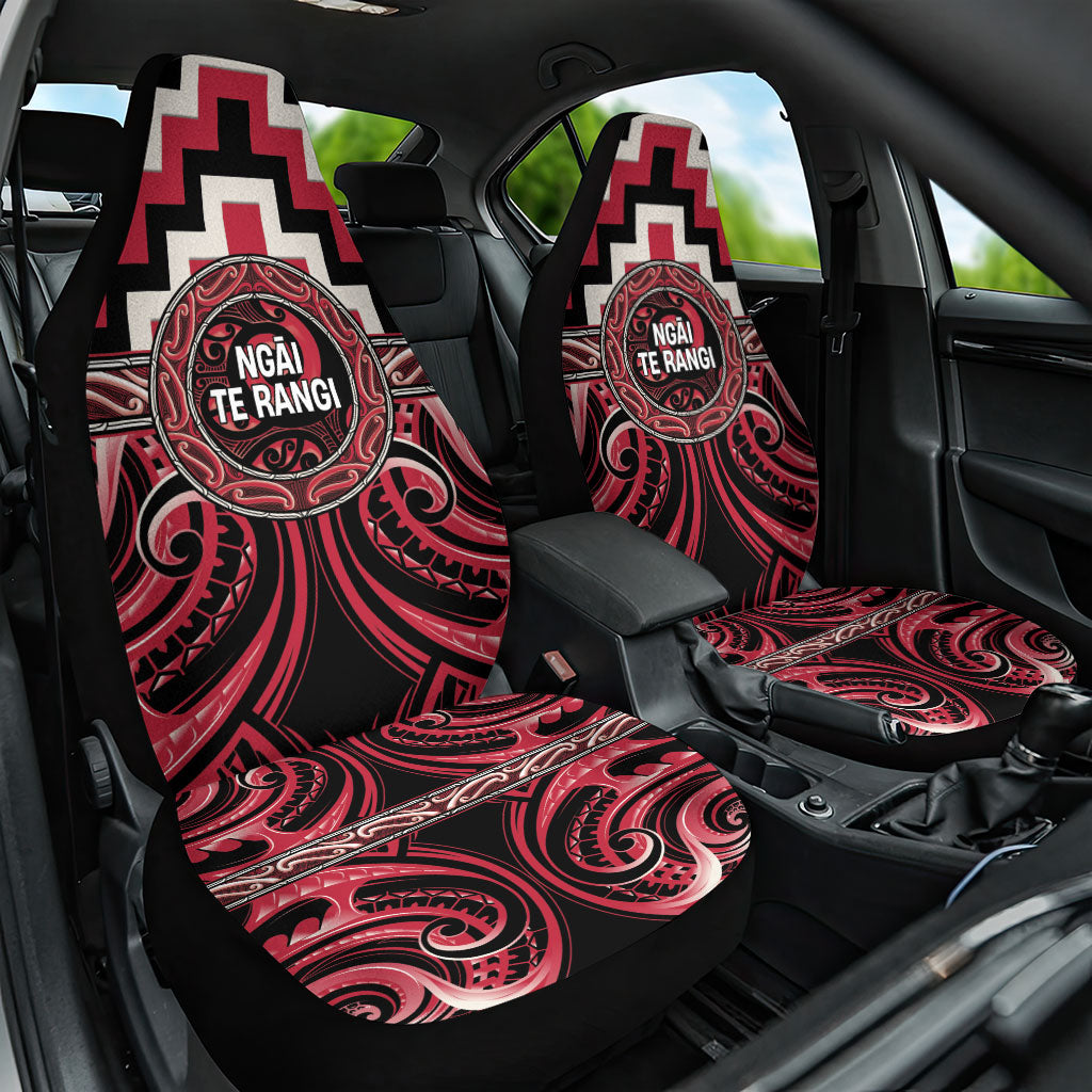 Aotearoa Ngai Te Rangi Car Seat Cover Maori Iwi Poutama Puhoro Tattoo
