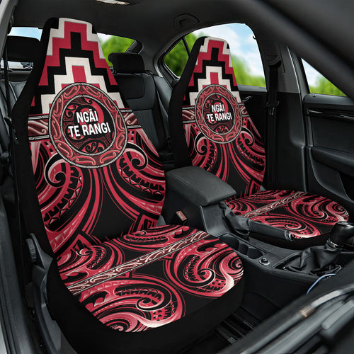 Aotearoa Ngai Te Rangi Car Seat Cover Maori Iwi Poutama Puhoro Tattoo