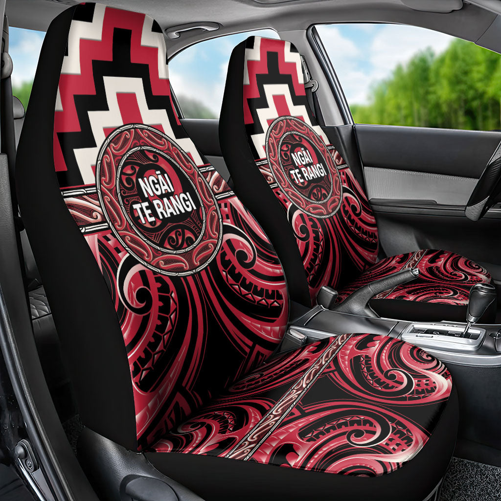Aotearoa Ngai Te Rangi Car Seat Cover Maori Iwi Poutama Puhoro Tattoo