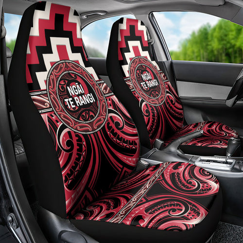 Aotearoa Ngai Te Rangi Car Seat Cover Maori Iwi Poutama Puhoro Tattoo