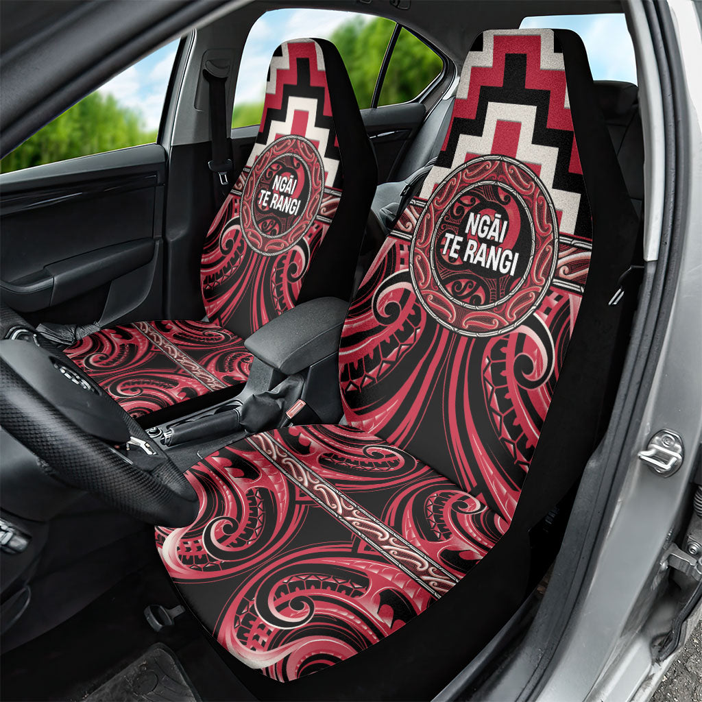 Aotearoa Ngai Te Rangi Car Seat Cover Maori Iwi Poutama Puhoro Tattoo