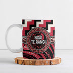 Aotearoa Ngai Te Rangi Personalised Ceramic Mug Maori Iwi Poutama Puhoro Tattoo