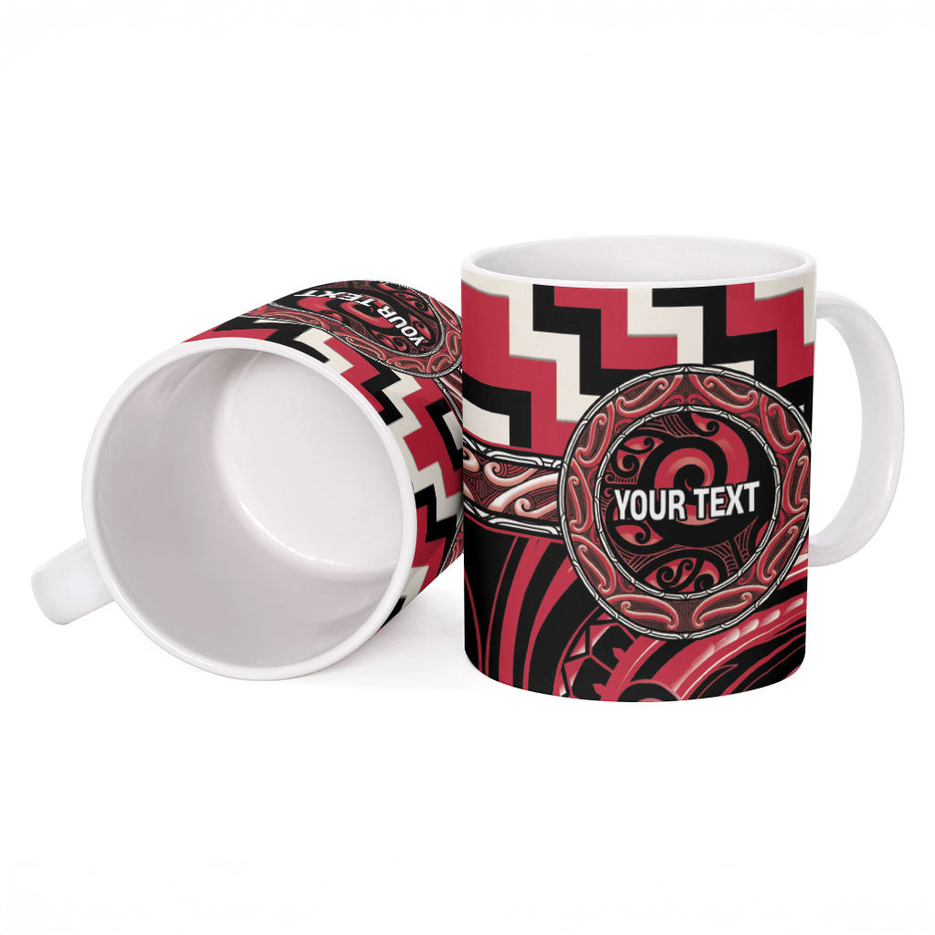 Aotearoa Ngai Te Rangi Personalised Ceramic Mug Maori Iwi Poutama Puhoro Tattoo