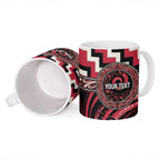 Aotearoa Ngai Te Rangi Personalised Ceramic Mug Maori Iwi Poutama Puhoro Tattoo