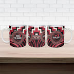 Aotearoa Ngai Te Rangi Personalised Ceramic Mug Maori Iwi Poutama Puhoro Tattoo