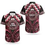 Aotearoa Ngai Te Rangi Personalised Couples Matching Long Sleeve Bodycon Dress and Hawaiian Shirt Maori Iwi Poutama Puhoro Tattoo