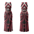 Aotearoa Ngai Te Rangi Personalised Couples Matching Tank Maxi Dress and Hawaiian Shirt Maori Iwi Poutama Puhoro Tattoo