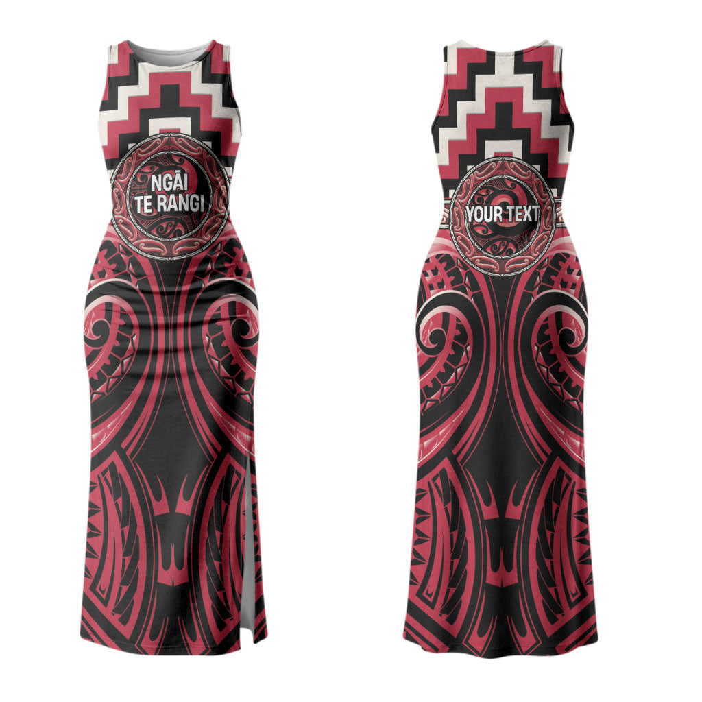 Aotearoa Ngai Te Rangi Personalised Couples Matching Tank Maxi Dress and Hawaiian Shirt Maori Iwi Poutama Puhoro Tattoo