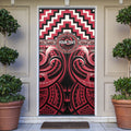 Aotearoa Ngai Te Rangi Personalised Door Cover Maori Iwi Poutama Puhoro Tattoo