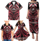 Aotearoa Ngai Te Rangi Personalised Family Matching Puletasi and Hawaiian Shirt Maori Iwi Poutama Puhoro Tattoo