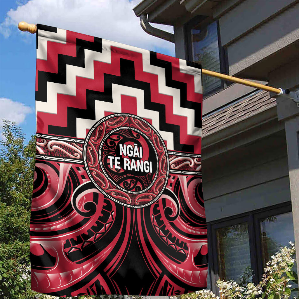 Aotearoa Ngai Te Rangi Garden Flag Maori Iwi Poutama Puhoro Tattoo