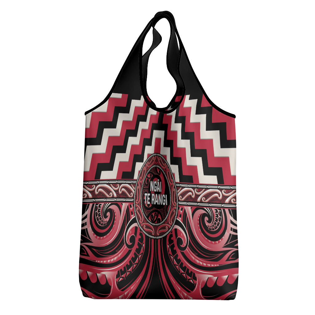 Aotearoa Ngai Te Rangi Grocery Bag Maori Iwi Poutama Puhoro Tattoo
