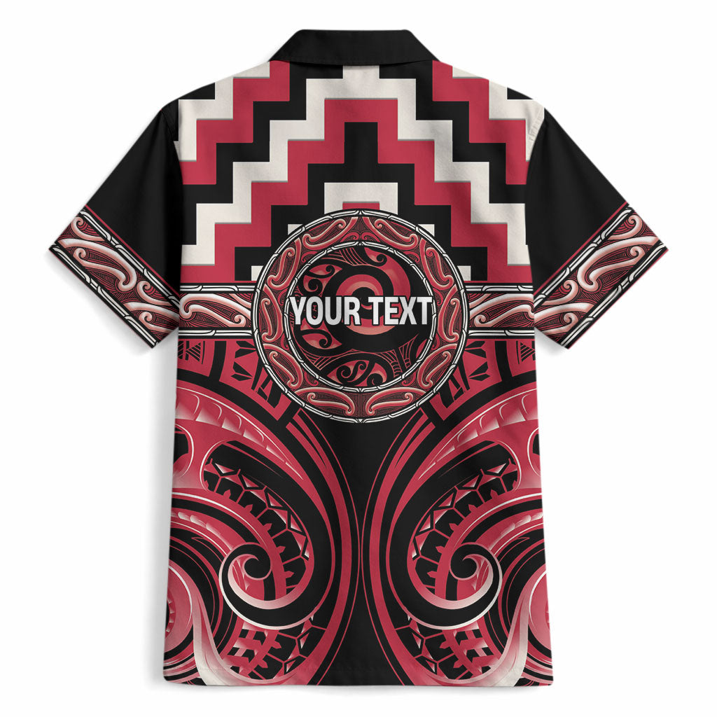 Aotearoa Ngai Te Rangi Personalised Hawaiian Shirt Maori Iwi Poutama Puhoro Tattoo
