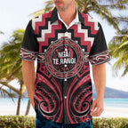 Aotearoa Ngai Te Rangi Personalised Hawaiian Shirt Maori Iwi Poutama Puhoro Tattoo