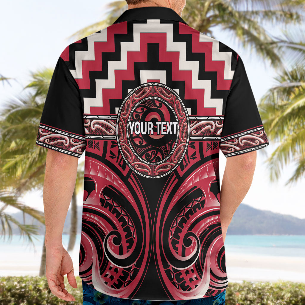 Aotearoa Ngai Te Rangi Personalised Hawaiian Shirt Maori Iwi Poutama Puhoro Tattoo