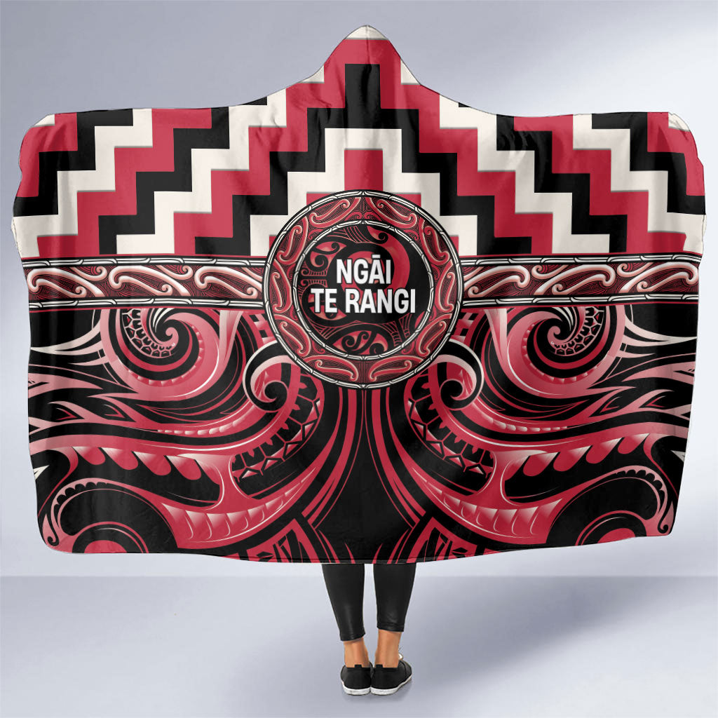 Aotearoa Ngai Te Rangi Hooded Blanket Maori Iwi Poutama Puhoro Tattoo