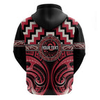 Aotearoa Ngai Te Rangi Personalised Hoodie Maori Iwi Poutama Puhoro Tattoo