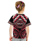 Aotearoa Ngai Te Rangi Personalised Kid T Shirt Maori Iwi Poutama Puhoro Tattoo