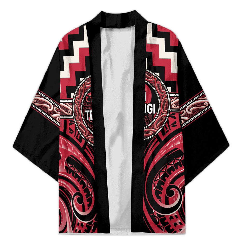 Aotearoa Ngai Te Rangi Personalised Kimono Maori Iwi Poutama Puhoro Tattoo