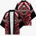 Aotearoa Ngai Te Rangi Personalised Kimono Maori Iwi Poutama Puhoro Tattoo
