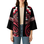 Aotearoa Ngai Te Rangi Personalised Kimono Maori Iwi Poutama Puhoro Tattoo
