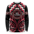 Aotearoa Ngai Te Rangi Personalised Long Sleeve Shirt Maori Iwi Poutama Puhoro Tattoo
