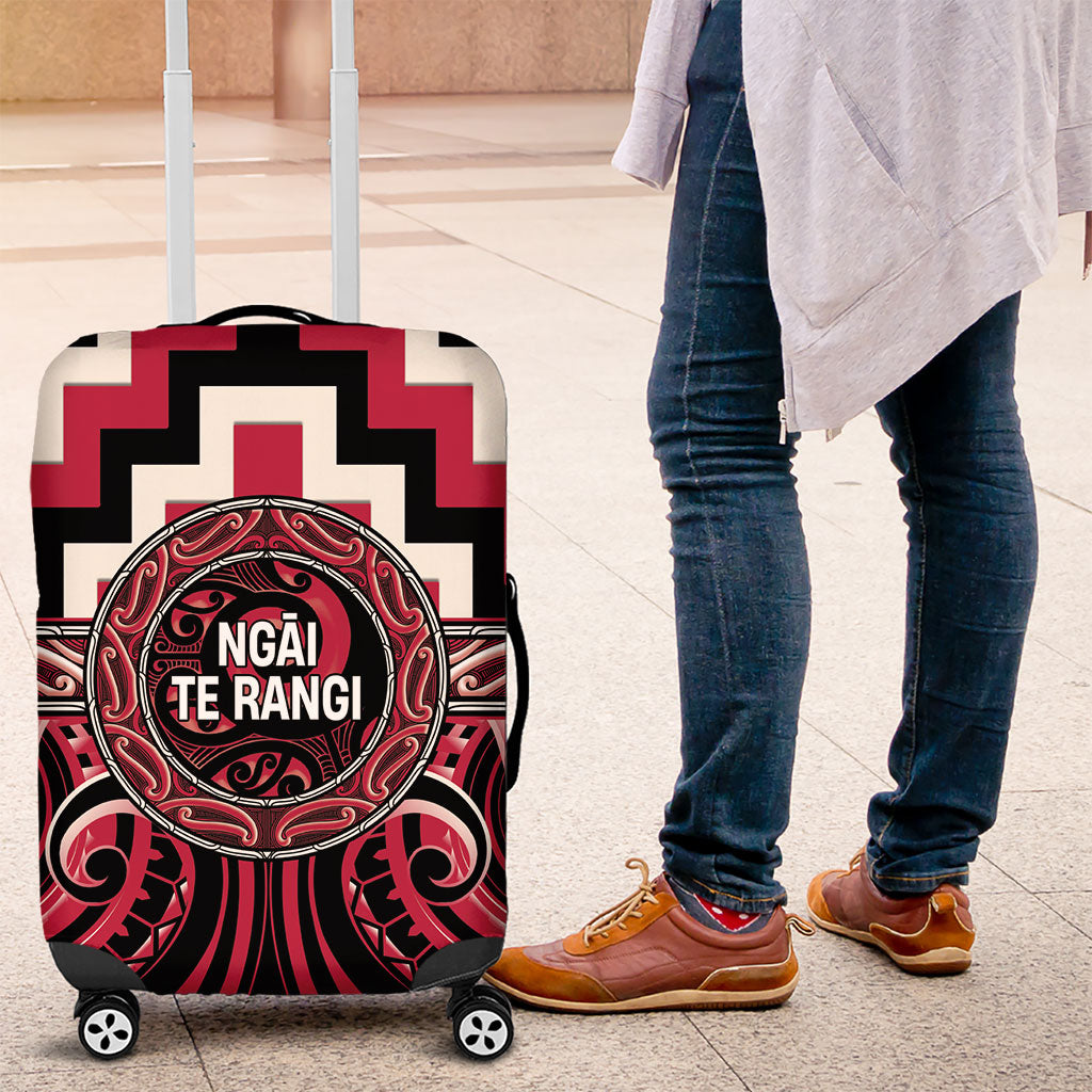 Aotearoa Ngai Te Rangi Luggage Cover Maori Iwi Poutama Puhoro Tattoo