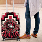 Aotearoa Ngai Te Rangi Luggage Cover Maori Iwi Poutama Puhoro Tattoo