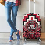 Aotearoa Ngai Te Rangi Luggage Cover Maori Iwi Poutama Puhoro Tattoo