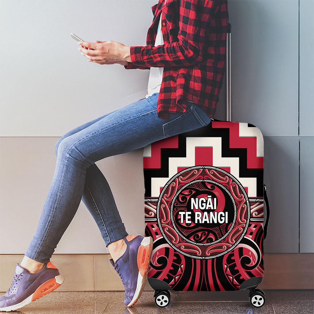 Aotearoa Ngai Te Rangi Luggage Cover Maori Iwi Poutama Puhoro Tattoo