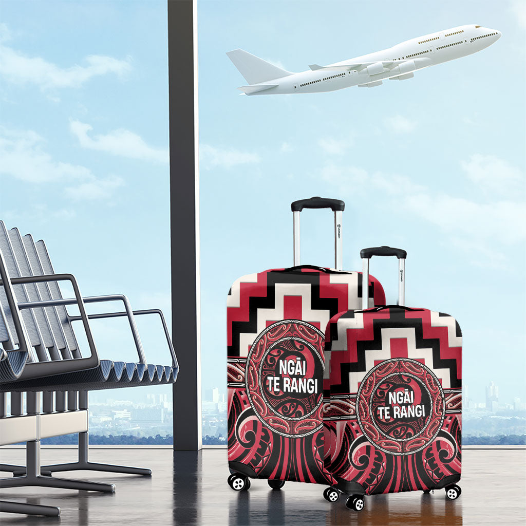 Aotearoa Ngai Te Rangi Luggage Cover Maori Iwi Poutama Puhoro Tattoo