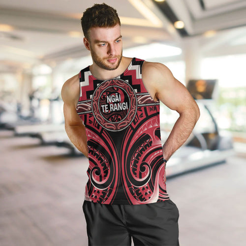 Aotearoa Ngai Te Rangi Personalised Men Tank Top Maori Iwi Poutama Puhoro Tattoo