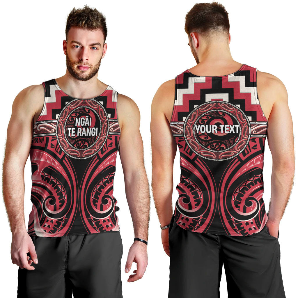 Aotearoa Ngai Te Rangi Personalised Men Tank Top Maori Iwi Poutama Puhoro Tattoo