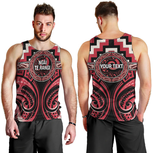 Aotearoa Ngai Te Rangi Personalised Men Tank Top Maori Iwi Poutama Puhoro Tattoo