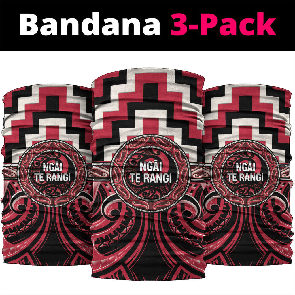 Aotearoa Ngai Te Rangi Neck Gaiter Maori Iwi Poutama Puhoro Tattoo