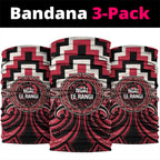 Aotearoa Ngai Te Rangi Neck Gaiter Maori Iwi Poutama Puhoro Tattoo