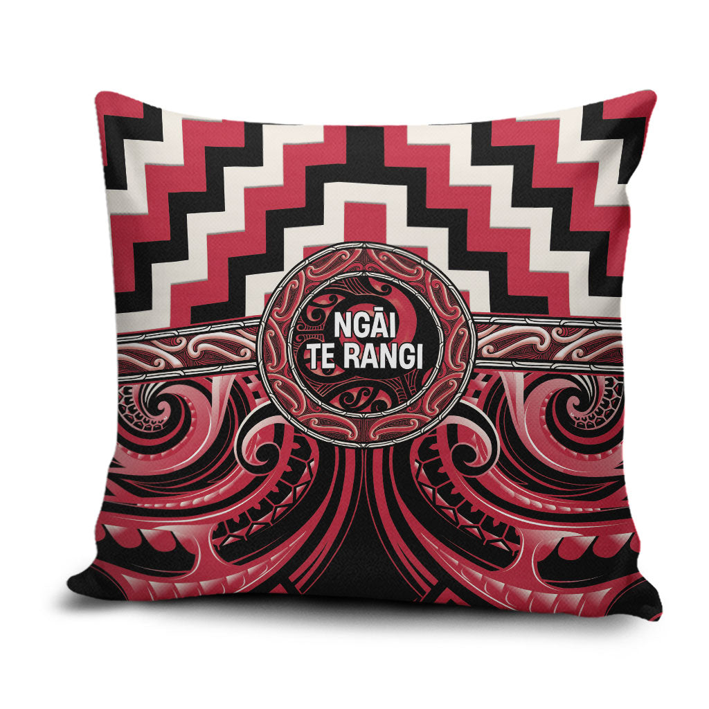 Aotearoa Ngai Te Rangi Pillow Cover Maori Iwi Poutama Puhoro Tattoo