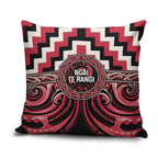 Aotearoa Ngai Te Rangi Pillow Cover Maori Iwi Poutama Puhoro Tattoo
