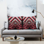 Aotearoa Ngai Te Rangi Pillow Cover Maori Iwi Poutama Puhoro Tattoo