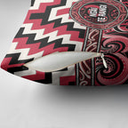 Aotearoa Ngai Te Rangi Pillow Cover Maori Iwi Poutama Puhoro Tattoo