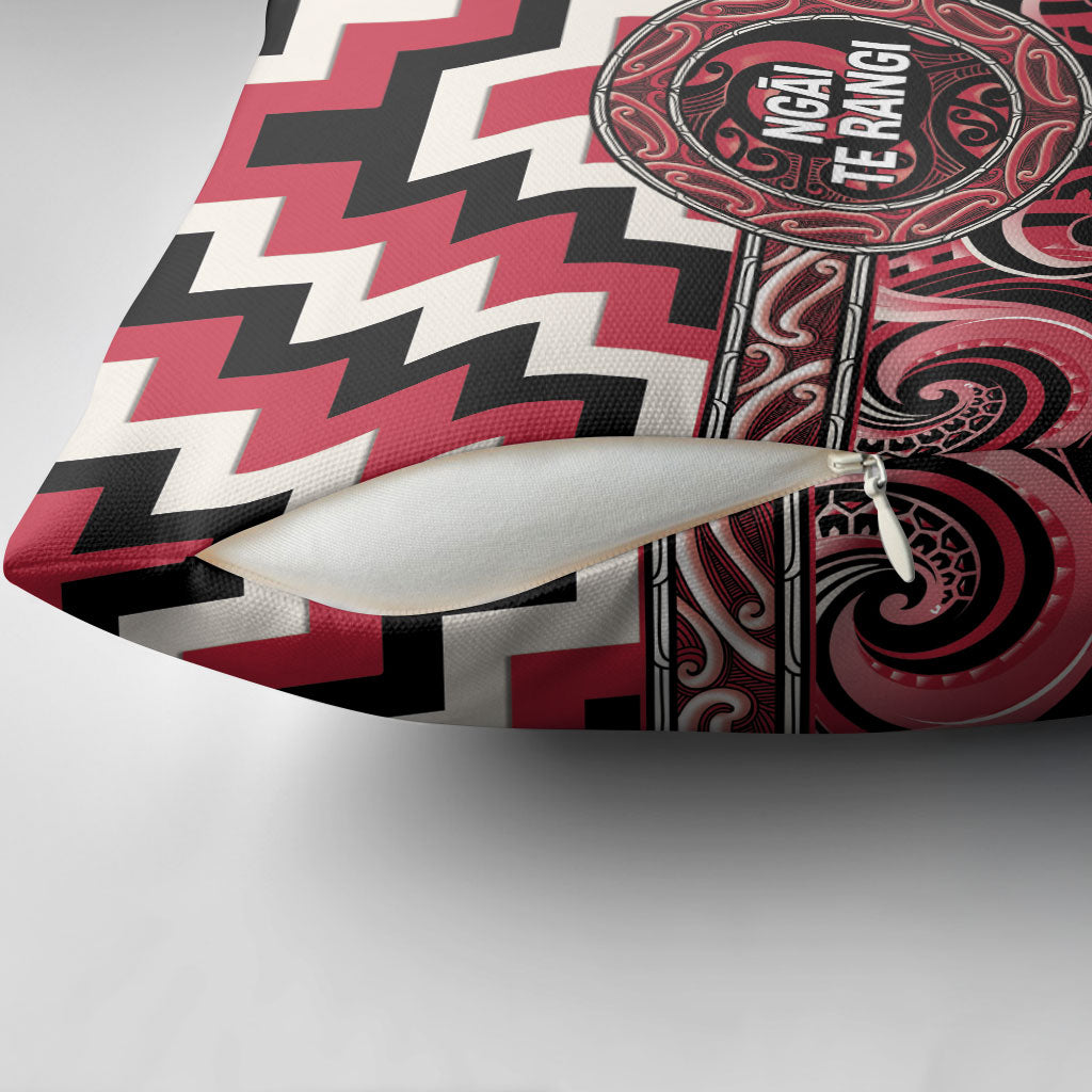 Aotearoa Ngai Te Rangi Pillow Cover Maori Iwi Poutama Puhoro Tattoo