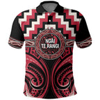 Aotearoa Ngai Te Rangi Personalised Polo Shirt Maori Iwi Poutama Puhoro Tattoo