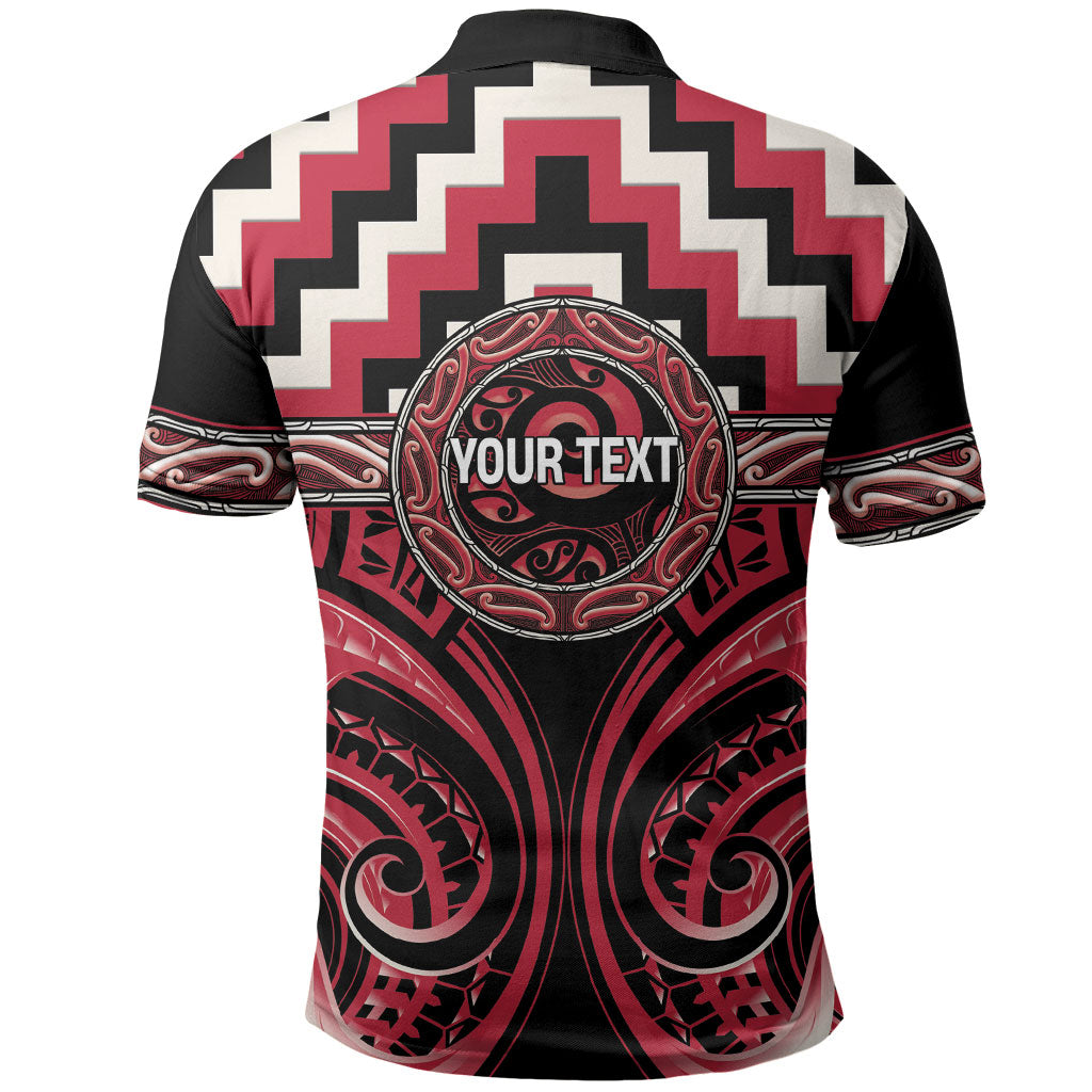 Aotearoa Ngai Te Rangi Personalised Polo Shirt Maori Iwi Poutama Puhoro Tattoo
