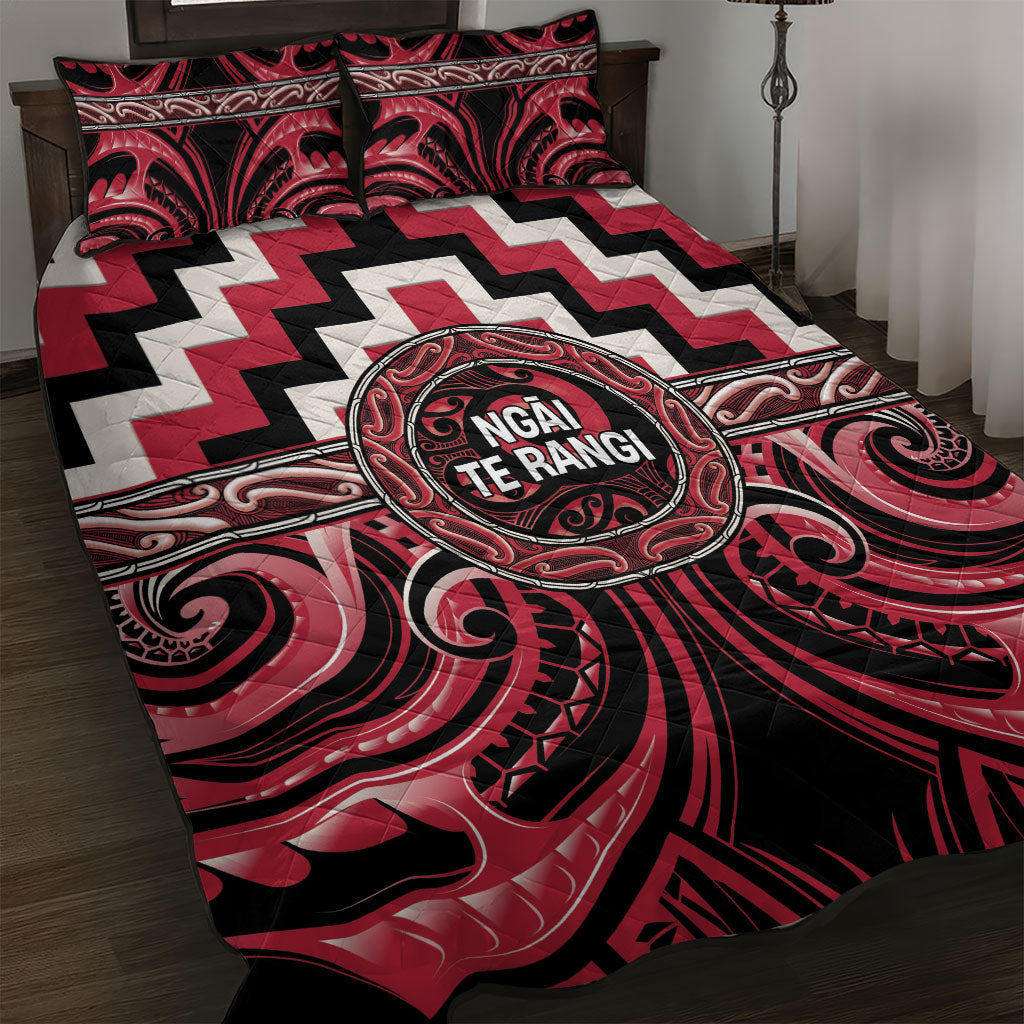 Aotearoa Ngai Te Rangi Quilt Bed Set Maori Iwi Poutama Puhoro Tattoo