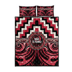 Aotearoa Ngai Te Rangi Quilt Bed Set Maori Iwi Poutama Puhoro Tattoo