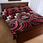 Aotearoa Ngai Te Rangi Quilt Bed Set Maori Iwi Poutama Puhoro Tattoo