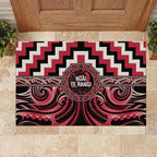 Aotearoa Ngai Te Rangi Rubber Doormat Maori Iwi Poutama Puhoro Tattoo